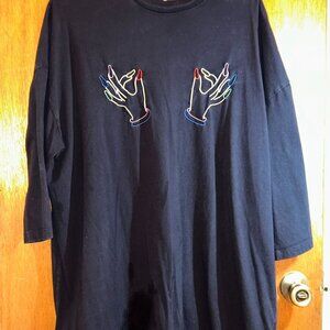 Lazy Oaf ‘Nipple Pinch’ Oversized T-Shirt Dress